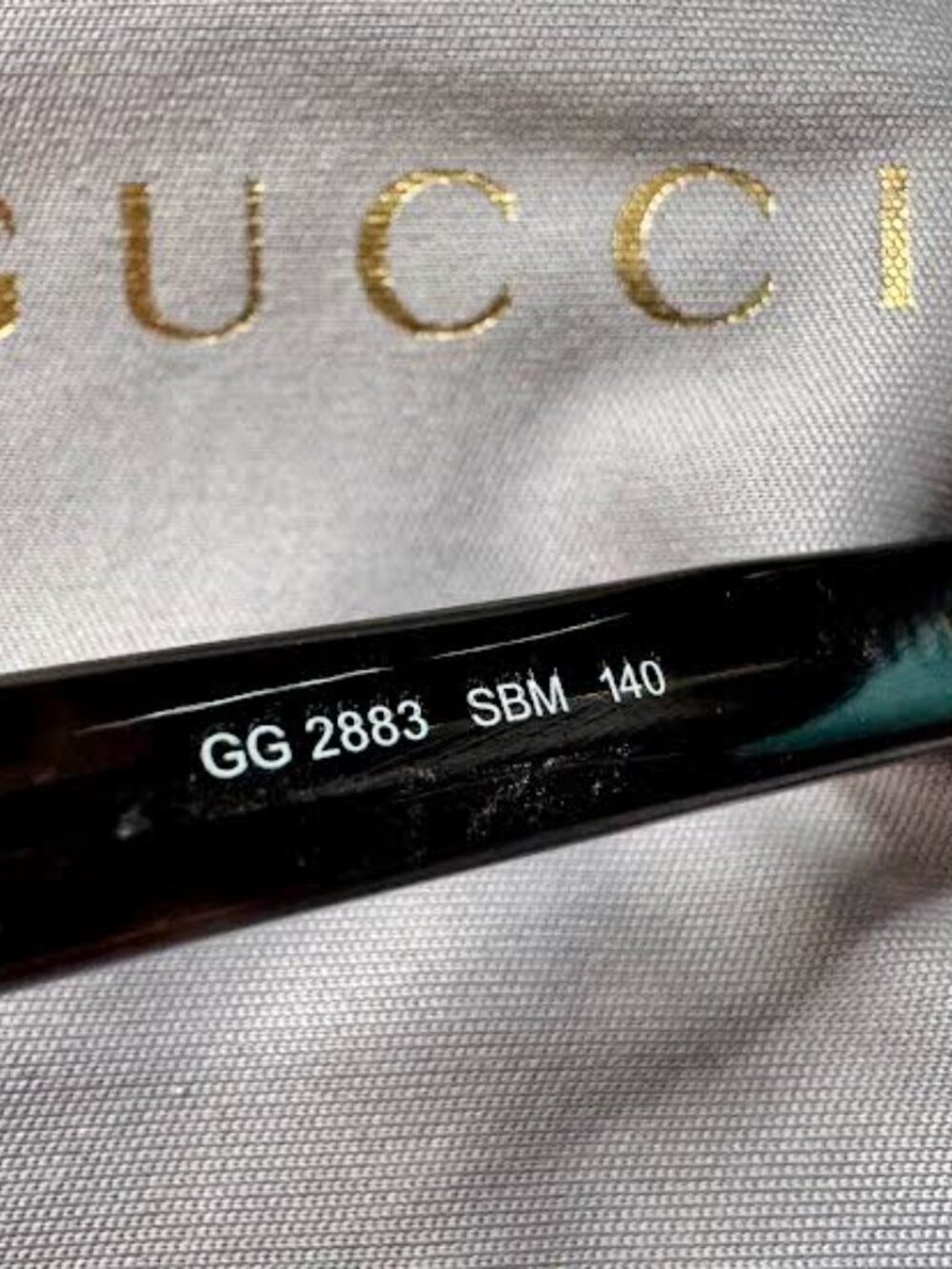 Gucci GG2883-SBM Satin Dark Ruthenium 55mm Metal Cat Eye Women's Eyeglasses - Picture 7 of 10